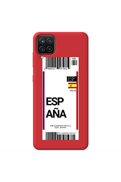 Other Samsung A12 Espana Arrival Red Colored Silicone TPU Θήκη
