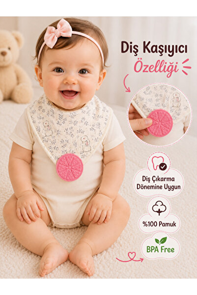greenmoss Baby Food Bib/Scarf/Collar with Teething Feature