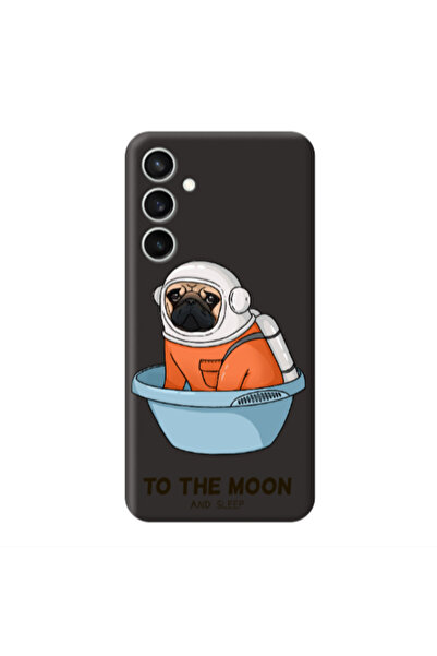 Other Samsung S24 Plus To the moon Black Colored Silicone TPU Θήκη