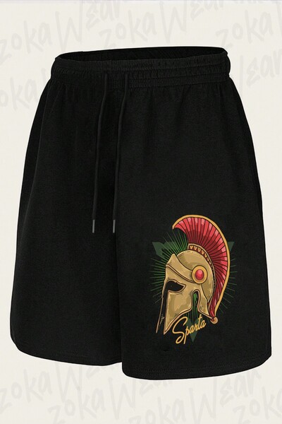 ZOKAWEAR Unisex Sparta 300 Spartan Design Printed Shorts
