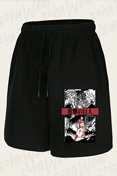 ZOKAWEAR Unisex Attack on Titan Titans Design Printed Shorts