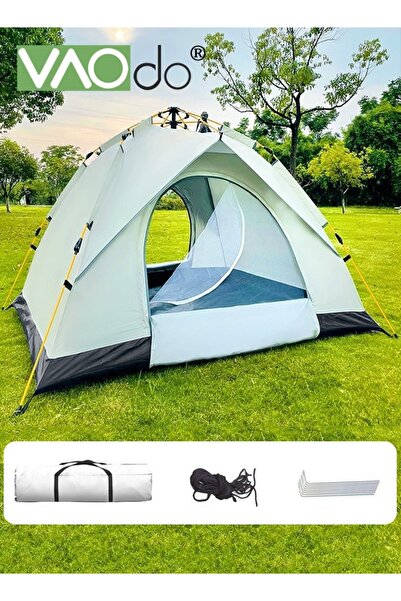 VAODO 3-4 Person Camping Sun Protection Tent with Carrying Bag, Automatic Ten...