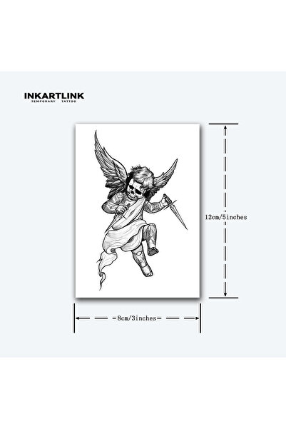 Choice IN-E186 Punishment Angel temporary tattoo stickers, magic tattoos, her...