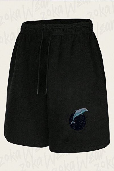 ZOKAWEAR Unisex Hitchhikers Guide to the Galaxy Design Printed Shorts