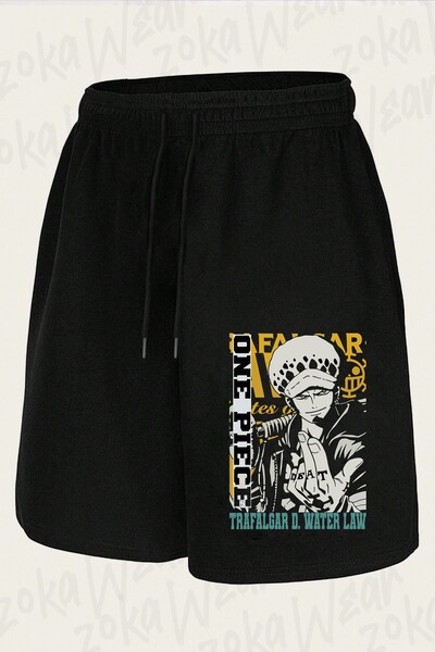 ZOKAWEAR Unisex One Piece Law Design Printed Shorts