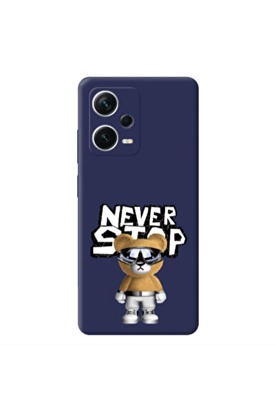 Other Xiaomi Poco X5 Never stop Dark blue Colored Silicone TPU Θήκη