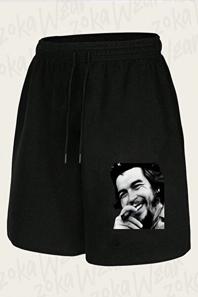 ZOKAWEAR Unisex σορτς με στάμπα Che Guevara v4