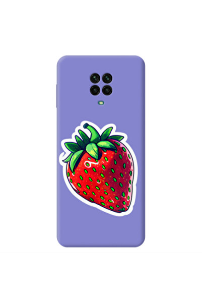 Other Xiaomi Redmi Note 9 Pro strawberry Purple Colored Silicone TPU Θήκη