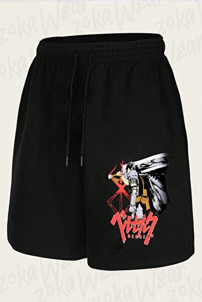 ZOKAWEAR Unisex σορτς με στάμπα Berserk Gutss Anime Design