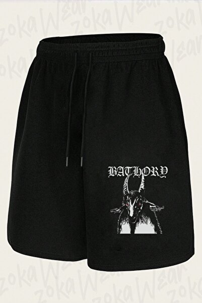 ZOKAWEAR Unisex šorts sa printom kozjeg dizajna Bathory