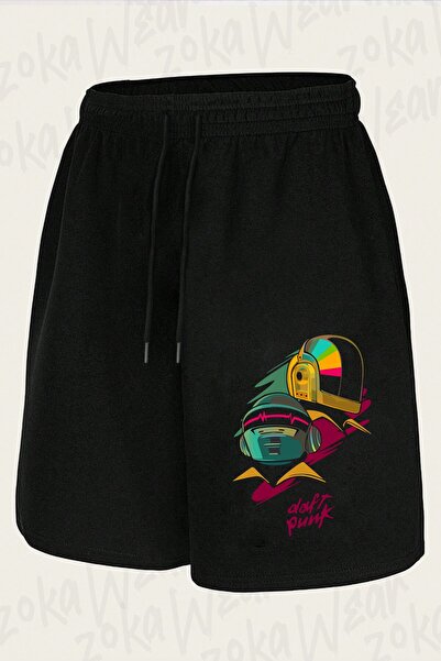 ZOKAWEAR Unisex Daft Punk V3 Design Printed Shorts