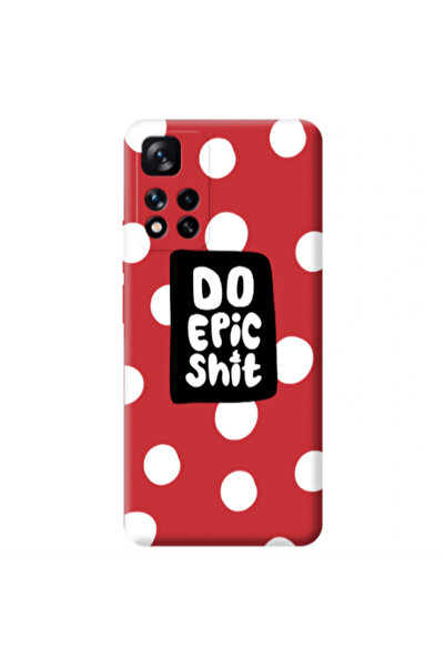 Other Xiaomi Redmi Note 11 Pro 5G Do Epic Shit Red Colored Silicone TPU Θήκη
