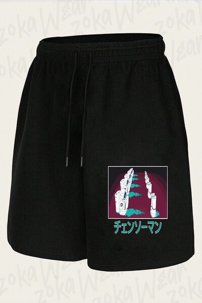 ZOKAWEAR Unisex Chainsaw Man Astronaut Design Printed Shorts