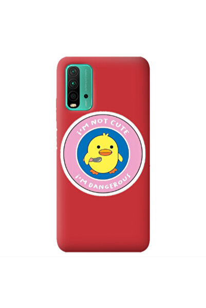 Other Xiaomi Poco M3 I m dangerus Red Colored Silicone TPU Θήκη
