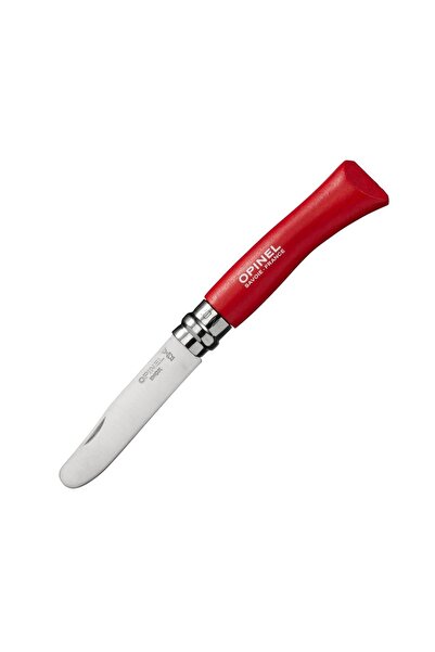 OEM Cutit, Opinel, 7 VRI JUNIOR, lama inox, 8cm, maner din lemn rosu, mecanis...