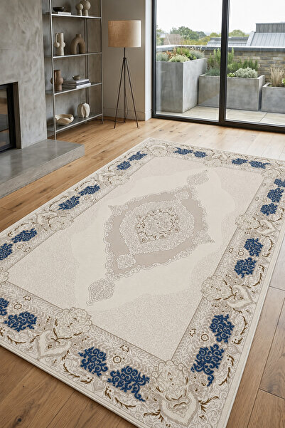 CENTER AVM Vintage 4m2 160x230 Salon Halısı Makinede Yıkanabilir Kaymaz Taban...