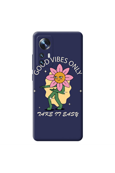 Other Xiaomi Mi 12 Good Vibes Only Dark blue Colored Silicone TPU Θήκη
