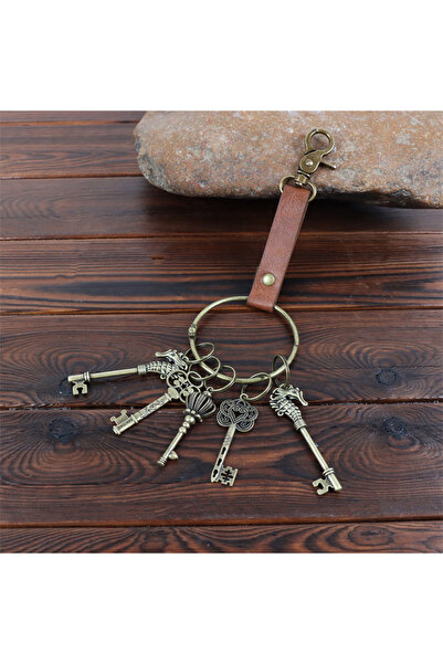 Choice Style B Retro Metal Keychains Circular Rings Cosplay Belts Medieval Cl...