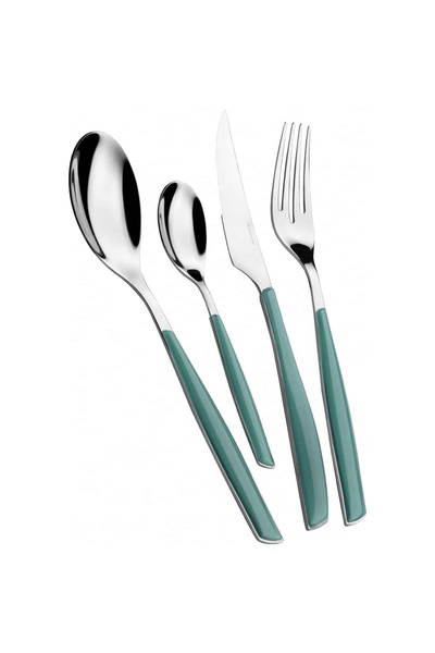 CASA BUGATTI Set de 24 de piese de tacâmuri, - Glamour, verde celadon