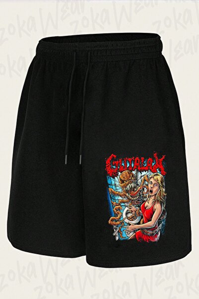 ZOKAWEAR Unisex Gutalax Poop Monster Design Printed Shorts