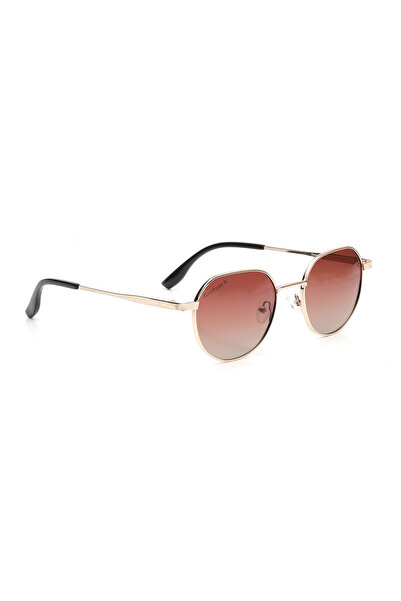 FASTRACK نظارات شمسية مستقطبة للجنسين بعدسات ذهبية عاكسة - M8039BR2PV