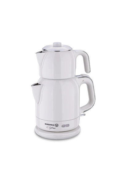 KORKMAZ Çaytema Elekt. Çaydanlık Vanilya/Krom 1.7 lt A331-08