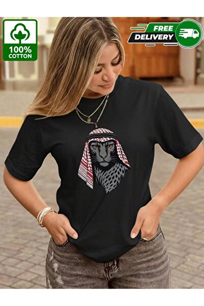YHDZ تيشيرت نسائي كاجوال من قطن 100%، نسيج قابل للتنفس، قابل للغسل في الغسالة