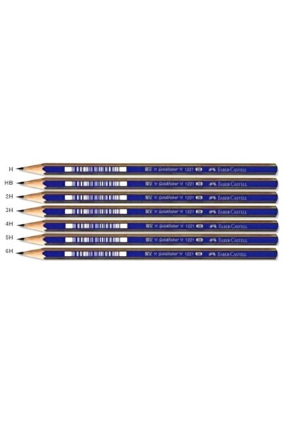 Faber Castell Dereceli Kurşun Kalem Resim Çizim Kalemi H,HB,2H,3H,4H,5H,6H 1e...