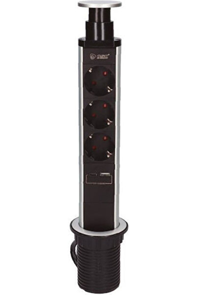 GSC Πολύπριζο 3 Θέσεων με USB-A, USB-C, Διακόπτη και Καλώδιο 1,4μ. Κωδικός: 1...