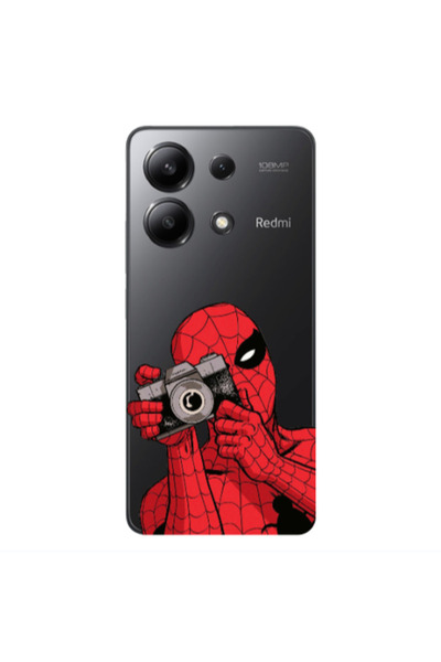 Other Xiaomi Redmi Note 13 4G Spiderman take picture Transparent Silicone TPU...