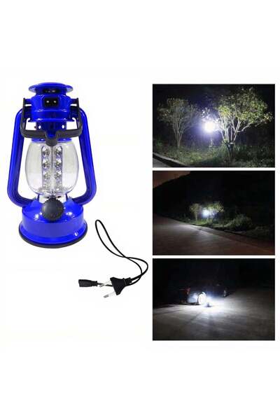 CASA JOY Lampă LED 23 x 9 cm, Model Felinar, Lumină Reglabilă, Portabilă cu B...