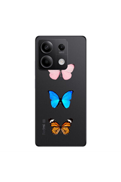 Other Xiaomi Redmi Note 13Pro 5G Triple Butterfly Transparent Silicone TPU Θήκη