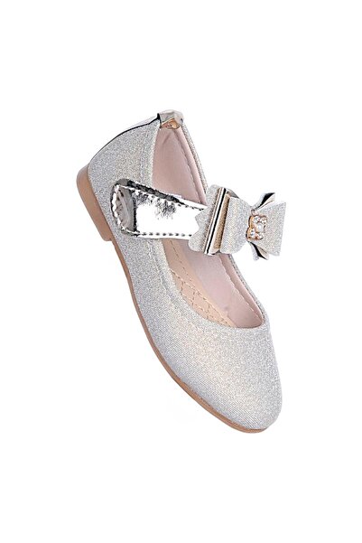 Ayakcenter Herbebe 121 Golden Yellow Girls' Daily Ballet Flats