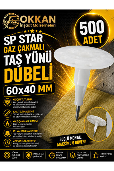 STAR GAZ ÇAKMALI TAŞ YÜNÜ DUBELİ 60X40 500 Adet