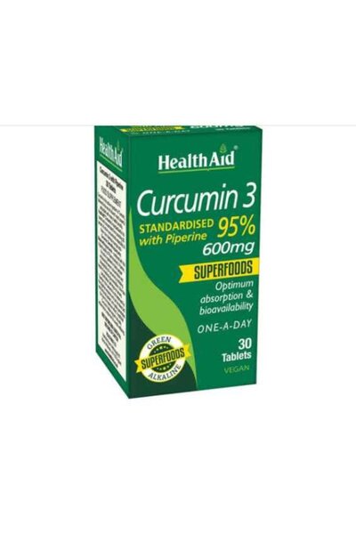 Health Aid Κουρκουμίνη 3 600MG Υπερτροφές 30 Δισκία