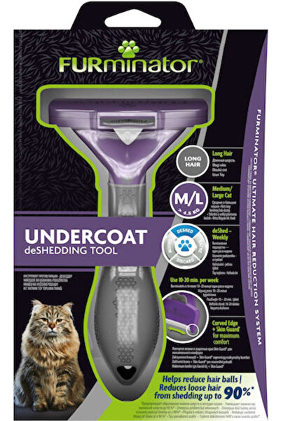 Furminator Βούρτσα γάτας για μακρύτριχες γάτες M L
