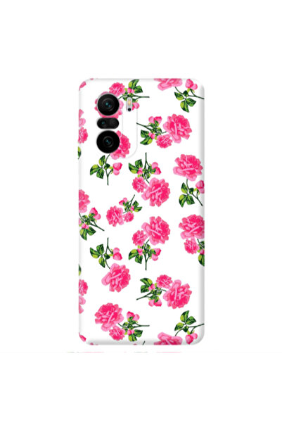 Other Xiaomi Poco F3 Roses White Transparent Silicone TPU Θήκη