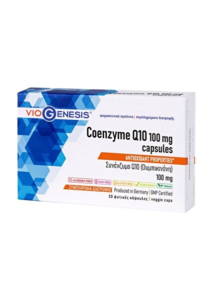 Viogenesis Συνένζυμο Q10 100mg 30 Κάψουλες