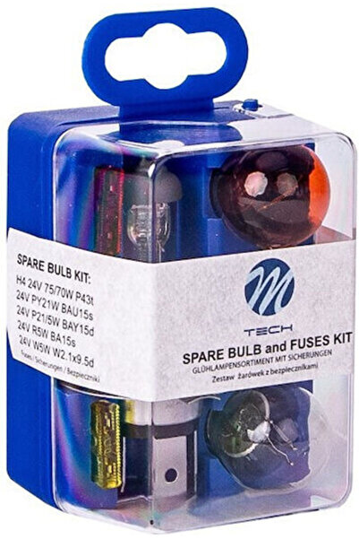 M-TECH Κιτ Αντικατάστασης Πλαστικό Κουτί H4 24V 70W/PY21W 24V P21 5W 24V/R5W ...