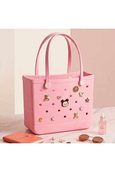 VELLİNE Women's Beach Bag – Perforated Eva Material – Water Resistant – Sunscreen Gift