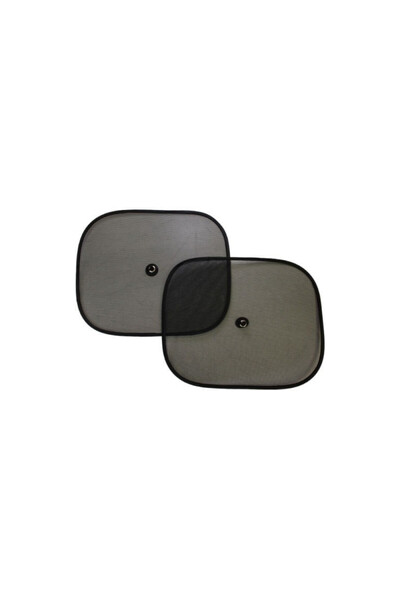 OEM Perdele Auto Laterale cu Ventuze Universale, Geam Spate, 44x36 cm, Negru