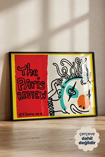Persona Istanbul Keith Haring "The Paris Review, 1988" - Pop Art Posteri (Çer...