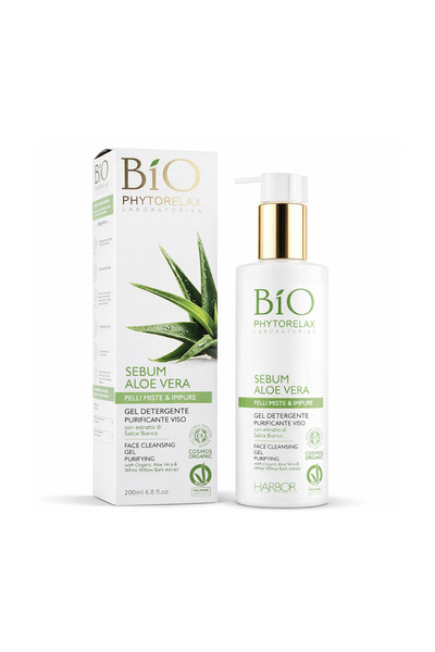 Phytorelax Laboratories Aloe Vera Purifying Face Gel Cleanser – 200ml Bottle