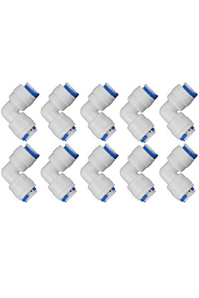 Choice 10pcs 10pcs 1/4 inch Tube to 1/4 inch Tube push fit elbow quick connec...