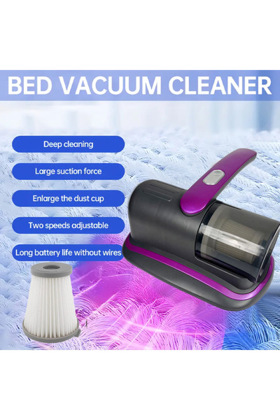 Choice Purple Wireless Handheld Mattress Vacuum Cleaner with UV-C Light HEPA ...