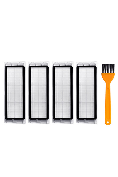 Choice1 4pcs with brush HEPA Filter Replacement For Roborock S5/S5 Max/S6/S6 ...