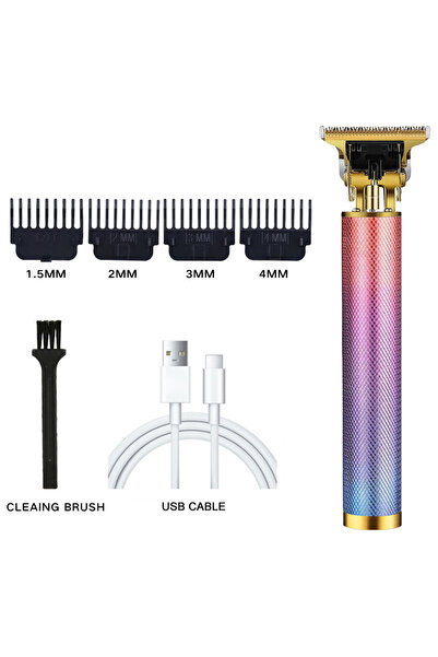 Choice4 ماكينة حلاقة الشعر الاحترافية T9 من 061-ColorfulMesh-Kit، ماكينة قص ا...