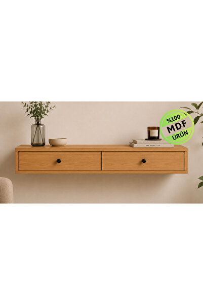 ENG AHŞAP MDF Beyaz 2 Kapaklı Dresuar Modern Mobilya