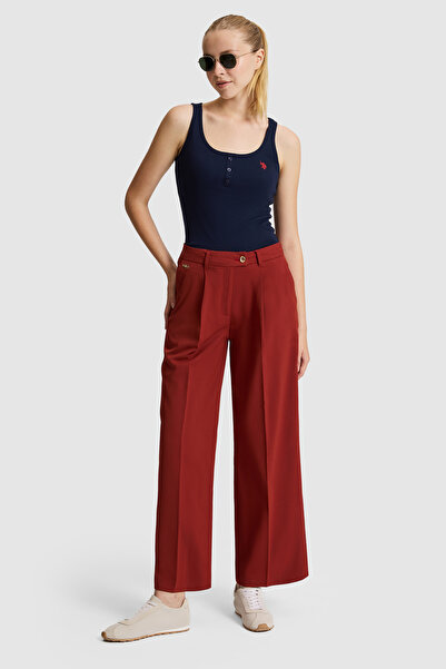 U.S. Polo Assn. Women's Cherry Canvas Trousers 50325517-Vr223