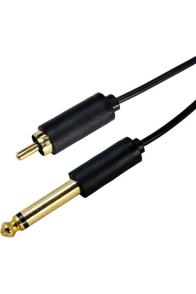 Cabletime Καλώδιο 6.3mm αρσενικό - RCA αρσενικό 1.8μ AV323-11RCAG